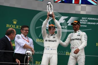 World © Octane Photographic Ltd. Formula 1 - British Grand Prix - Sunday - Race Podium. Valtteri Bottas - Mercedes AMG Petronas F1 W08 EQ Energy+. Silverstone, UK. Sunday 16th July 2017. Digital Ref: 1893LB1D4899