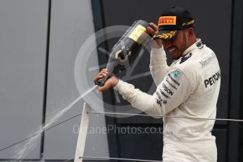 World © Octane Photographic Ltd. Formula 1 - British Grand Prix - Sunday - Race Podium. Lewis Hamilton - Mercedes AMG Petronas F1 W08 EQ Energy+. Silverstone, UK. Sunday 16th July 2017. Digital Ref: 1893LB1D5067