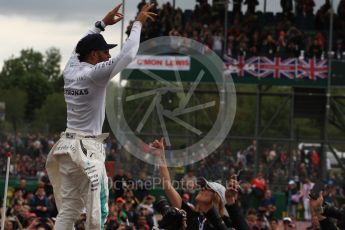 World © Octane Photographic Ltd. Formula 1 - British Grand Prix - Sunday - Race Podium. Lewis Hamilton - Mercedes AMG Petronas F1 W08 EQ Energy+. Silverstone, UK. Sunday 16th July 2017. Digital Ref: 1893LB1D5613