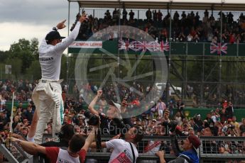 World © Octane Photographic Ltd. Formula 1 - British Grand Prix - Sunday - Race Podium. Lewis Hamilton - Mercedes AMG Petronas F1 W08 EQ Energy+. Silverstone, UK. Sunday 16th July 2017. Digital Ref: 1893LB1D5619