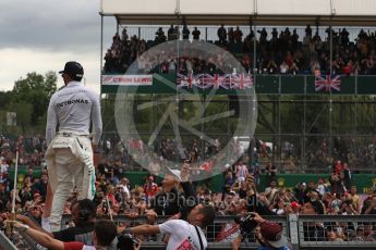 World © Octane Photographic Ltd. Formula 1 - British Grand Prix - Sunday - Race Podium. Lewis Hamilton - Mercedes AMG Petronas F1 W08 EQ Energy+. Silverstone, UK. Sunday 16th July 2017. Digital Ref: 1893LB1D5626