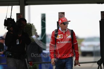 World © Octane Photographic Ltd. Formula 1 - British Grand Prix - Friday - Paddock. Kimi Raikkonen - Scuderia Ferrari SF70H. Silverstone, UK. Saturday 15th July 2017. Digital Ref: 1881LB1D0231
