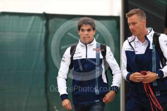 World © Octane Photographic Ltd. Formula 1 - British Grand Prix - Friday - Paddock. Lance Stroll - Williams Martini Racing FW40. Silverstone, UK. Saturday 15th July 2017. Digital Ref: 1881LB1D0262