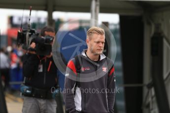 World © Octane Photographic Ltd. Formula 1 - British Grand Prix - Friday - Paddock. Kevin Magnussen - Haas F1 Team VF-17. Silverstone, UK. Saturday 15th July 2017. Digital Ref: 1881LB2D8185