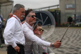 World © Octane Photographic Ltd. Formula 1 - British Grand Prix - Paddock - Sunday Drivers Parade & Grid. Chase Carey - Chief Executive Officer of the Formula One Group. Silverstone, UK. Sunday 16th July 2017. Digital Ref: 1890LB1D3086