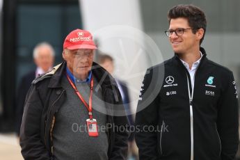 World © Octane Photographic Ltd. Formula 1 - British Grand Prix - Paddock. Niki Lauda - Non-Executive Chairman of Mercedes-Benz Motorsport. Silverstone, UK. Sunday 16th July 2017. Digital Ref: 1890LB1D3119