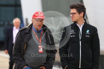 World © Octane Photographic Ltd. Formula 1 - British Grand Prix - Paddock. Niki Lauda - Non-Executive Chairman of Mercedes-Benz Motorsport. Silverstone, UK. Sunday 16th July 2017. Digital Ref: 1890LB1D3123