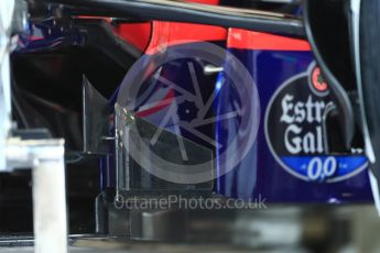 World © Octane Photographic Ltd. Formula 1 - British Grand Prix - Thursday - Pit Lane. Daniil Kvyat - Scuderia Toro Rosso. Silverstone, UK. Thursday 13th July 2017. Digital Ref: 1880LB1D6566