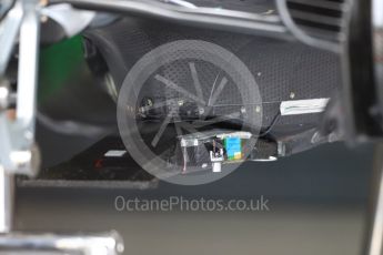 World © Octane Photographic Ltd. Formula 1 - British Grand Prix - Thursday - Pit Lane. Haas F1 Team VF-17. Silverstone, UK. Thursday 13th July 2017. Digital Ref: 1880LB1D6576