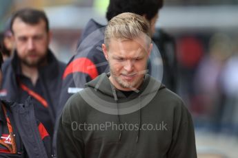 World © Octane Photographic Ltd. Formula 1 - British Grand Prix - Thursday - Pit Lane. Kevin Magnussen - Haas F1 Team VF-17. Silverstone, UK. Thursday 13th July 2017. Digital Ref: 1880LB1D6630