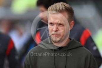 World © Octane Photographic Ltd. Formula 1 - British Grand Prix - Thursday - Pit Lane. Kevin Magnussen - Haas F1 Team VF-17. Silverstone, UK. Thursday 13th July 2017. Digital Ref: 1880LB1D6637