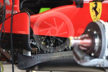 World © Octane Photographic Ltd. Formula 1 - British Grand Prix - Thursday - Pit Lane. Scuderia Ferrari SF70H. Silverstone, UK. Thursday 13th July 2017. Digital Ref: 1880LB1D6750