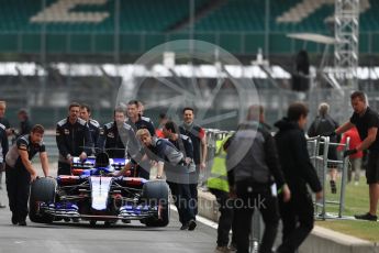 World © Octane Photographic Ltd. Formula 1 - British Grand Prix - Thursday - Pit Lane. Daniil Kvyat - Scuderia Toro Rosso STR12. Silverstone, UK. Thursday 13th July 2017. Digital Ref: 1880LB1D6756