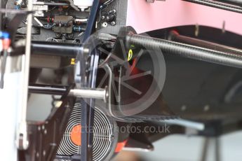 World © Octane Photographic Ltd. Formula 1 - British Grand Prix - Thursday - Pit Lane. Sahara Force India VJM10. Silverstone, UK. Thursday 13th July 2017. Digital Ref: 1880LB1D6763