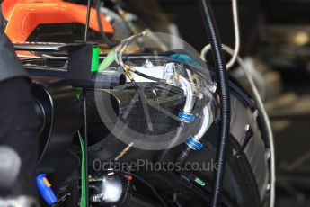 World © Octane Photographic Ltd. Formula 1 - British Grand Prix - Thursday - Pit Lane. McLaren Honda MCL32. Silverstone, UK. Thursday 13th July 2017. Digital Ref: 1880LB1D6831