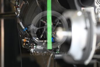 World © Octane Photographic Ltd. Formula 1 - British Grand Prix - Thursday - Pit Lane. McLaren Honda MCL32. Silverstone, UK. Thursday 13th July 2017. Digital Ref: 1880LB1D6839