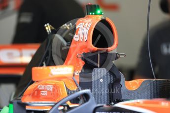 World © Octane Photographic Ltd. Formula 1 - British Grand Prix - Thursday - Pit Lane. McLaren Honda MCL32. Silverstone, UK. Thursday 13th July 2017. Digital Ref: 1880LB1D6843