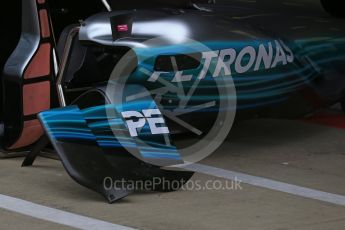 World © Octane Photographic Ltd. Formula 1 - British Grand Prix - Thursday - Pit Lane. Mercedes AMG Petronas F1 W08 EQ Energy+. Silverstone, UK. Thursday 13th July 2017. Digital Ref: 1880LB2D6955