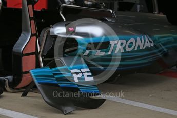 World © Octane Photographic Ltd. Formula 1 - British Grand Prix - Thursday - Pit Lane. Mercedes AMG Petronas F1 W08 EQ Energy+. Silverstone, UK. Thursday 13th July 2017. Digital Ref: 1880LB2D6963