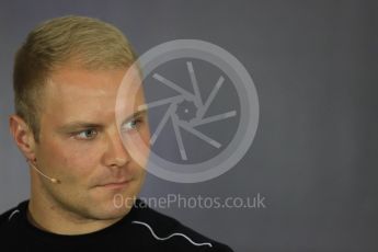 World © Octane Photographic Ltd. Formula 1 - British Grand Prix - Thursday - FIA Driver Press Conference. Valtteri Bottas - Mercedes AMG Petronas F1 Team. Silverstone, UK. Thursday 13th July 2017. Digital Ref: 1877LB1D7101