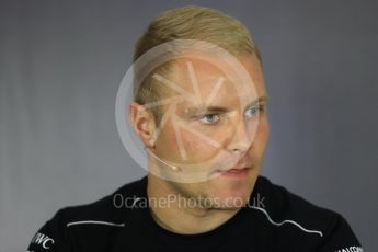 World © Octane Photographic Ltd. Formula 1 - British Grand Prix - Thursday - FIA Driver Press Conference. Valtteri Bottas - Mercedes AMG Petronas F1 Team. Silverstone, UK. Thursday 13th July 2017. Digital Ref: 1877LB1D7166