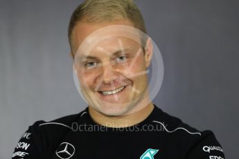 World © Octane Photographic Ltd. Formula 1 - British Grand Prix - Thursday - FIA Driver Press Conference. Valtteri Bottas - Mercedes AMG Petronas F1 Team. Silverstone, UK. Thursday 13th July 2017. Digital Ref: 1877LB1D7218