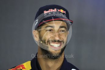 World © Octane Photographic Ltd. Formula 1 - British Grand Prix - Thursday - FIA Driver Press Conference. Daniel Ricciardo - Red Bull Racing. Silverstone, UK. Thursday 13th July 2017. Digital Ref: 1877LB1D7311