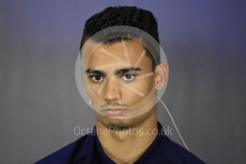 World © Octane Photographic Ltd. Formula 1 - British Grand Prix - Thursday - FIA Driver Press Conference. Pascal Wehrlein – Sauber F1 Team. Silverstone, UK. Thursday 13th July 2017. Digital Ref: 1877LB1D7358