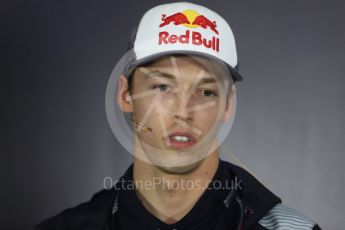 World © Octane Photographic Ltd. Formula 1 - British Grand Prix - Thursday - FIA Driver Press Conference. Daniil Kvyat - Scuderia Toro Rosso. Silverstone, UK. Thursday 13th July 2017. Digital Ref: 1877LB1D7392