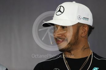 World © Octane Photographic Ltd. Formula 1 - British Grand Prix - Thursday - FIA Driver Press Conference. Lewis Hamilton - Mercedes AMG Petronas F1 Team. Silverstone, UK. Thursday 13th July 2017. Digital Ref: 1877LB1D7458