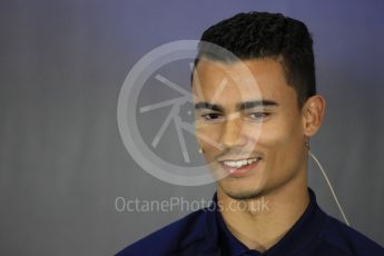 World © Octane Photographic Ltd. Formula 1 - British Grand Prix - Thursday - FIA Driver Press Conference. Pascal Wehrlein – Sauber F1 Team. Silverstone, UK. Thursday 13th July 2017. Digital Ref: 1877LB1D7478