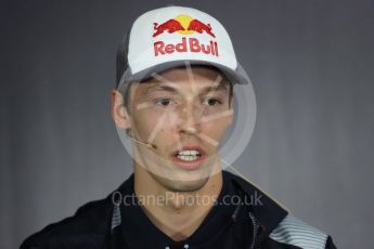 World © Octane Photographic Ltd. Formula 1 - British Grand Prix - Thursday - FIA Driver Press Conference. Daniil Kvyat - Scuderia Toro Rosso. Silverstone, UK. Thursday 13th July 2017. Digital Ref: 1877LB1D7536