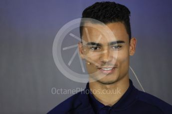 World © Octane Photographic Ltd. Formula 1 - British Grand Prix - Thursday - FIA Driver Press Conference. Pascal Wehrlein – Sauber F1 Team. Silverstone, UK. Thursday 13th July 2017. Digital Ref: 1877LB1D7546