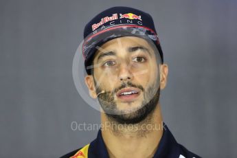 World © Octane Photographic Ltd. Formula 1 - British Grand Prix - Thursday - FIA Driver Press Conference. Daniel Ricciardo - Red Bull Racing. Silverstone, UK. Thursday 13th July 2017. Digital Ref: 1877LB1D7618