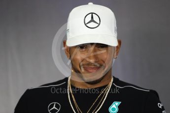 World © Octane Photographic Ltd. Formula 1 - British Grand Prix - Thursday - FIA Driver Press Conference. Lewis Hamilton - Mercedes AMG Petronas F1 Team. Silverstone, UK. Thursday 13th July 2017. Digital Ref: 1877LB1D7641