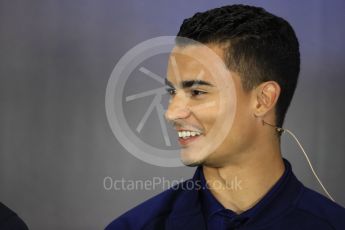 World © Octane Photographic Ltd. Formula 1 - British Grand Prix - Thursday - FIA Driver Press Conference. Pascal Wehrlein – Sauber F1 Team. Silverstone, UK. Thursday 13th July 2017. Digital Ref: 1877LB1D7651