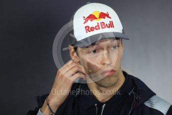 World © Octane Photographic Ltd. Formula 1 - British Grand Prix - Thursday - FIA Driver Press Conference. Daniil Kvyat - Scuderia Toro Rosso. Silverstone, UK. Thursday 13th July 2017. Digital Ref: 1877LB1D7660