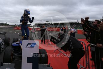 World © Octane Photographic Ltd. Formula 1 - British Grand Prix - Sunday - FIA Formula 2 - Race 2. Nicholas Latifi - DAMS. Silverstone, UK. Sunday 16th July 2017. Digital Ref: 1889LB2D9625