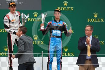World © Octane Photographic Ltd. GP3 - Race 1. George Russell (1st) - ART Grand Prix and Allessio Lorando (3rd) – Jenzer Motorsport. British Grand Prix - Silverstone, UK. Saturday 15th July 2017. Digital Ref: 1879LB1D2712