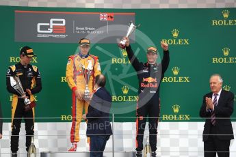 World © Octane Photographic Ltd. Formula 1 - British Grand Prix - Sunday - GP3 - Race 2. Giuliano Alesi - Trident, Jack Aitken - ART Grand Prix and Niko Kari - Arden International. Silverstone, UK. Sunday 16th July 2017. Digital Ref: 1888LB1D2965