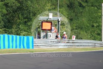 World © Octane Photographic Ltd. Formula 1 - Hungarian Grand Prix Practice 1. Red Flag. Hungaroring, Budapest, Hungary. Friday 28th July 2017. Digital Ref: