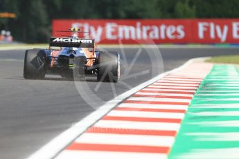 World © Octane Photographic Ltd. Formula 1 - Hungarian Grand Prix Practice 1. Stoffel Vandoorne - McLaren Honda MCL32. Hungaroring, Budapest, Hungary. Friday 28th July 2017. Digital Ref: