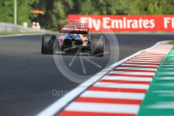 World © Octane Photographic Ltd. Formula 1 - Hungarian Grand Prix Practice 1. Fernando Alonso - McLaren Honda MCL32. Hungaroring, Budapest, Hungary. Friday 28th July 2017. Digital Ref: