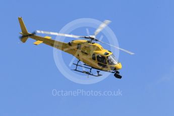 World © Octane Photographic Ltd. Formula 1 - Hungarian Grand Prix Practice 1. TV Aerospatiale 355N Ecureuil 2 Helicopter OO-HCE. Hungaroring, Budapest, Hungary. Friday 28th July 2017. Digital Ref: