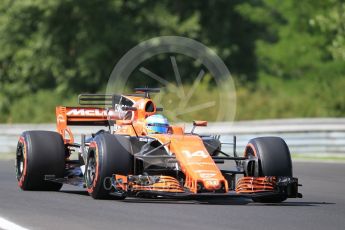 World © Octane Photographic Ltd. Formula 1 - Hungarian Grand Prix Practice 1. Fernando Alonso - McLaren Honda MCL32. Hungaroring, Budapest, Hungary. Friday 28th July 2017. Digital Ref:1899CB1L8920