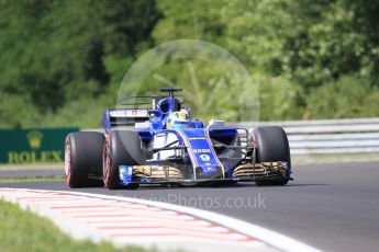 World © Octane Photographic Ltd. Formula 1 - Hungarian Grand Prix Practice 1. Marcus Ericsson – Sauber F1 Team C36. Hungaroring, Budapest, Hungary. Friday 28th July 2017. Digital Ref:1899CB1L8932