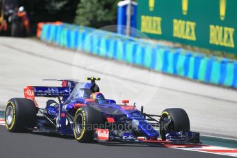 World © Octane Photographic Ltd. Formula 1 - Hungarian Grand Prix Practice 1. Carlos Sainz - Scuderia Toro Rosso STR12. Hungaroring, Budapest, Hungary. Friday 28th July 2017. Digital Ref:1899CB1L8973