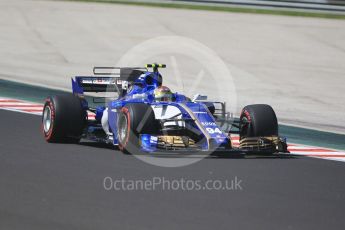 World © Octane Photographic Ltd. Formula 1 - Hungarian Grand Prix Practice 1. Pascal Wehrlein – Sauber F1 Team C36. Hungaroring, Budapest, Hungary. Friday 28th July 2017. Digital Ref:1899CB1L8979