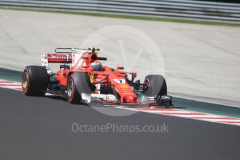 World © Octane Photographic Ltd. Formula 1 - Hungarian Grand Prix Practice 1. Kimi Raikkonen - Scuderia Ferrari SF70H. Hungaroring, Budapest, Hungary. Friday 28th July 2017. Digital Ref:1899CB1L9002