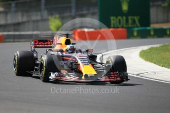 World © Octane Photographic Ltd. Formula 1 - Hungarian Grand Prix Practice 1. Daniel Ricciardo - Red Bull Racing RB13. Hungaroring, Budapest, Hungary. Friday 28th July 2017. Digital Ref:1899CB1L9044